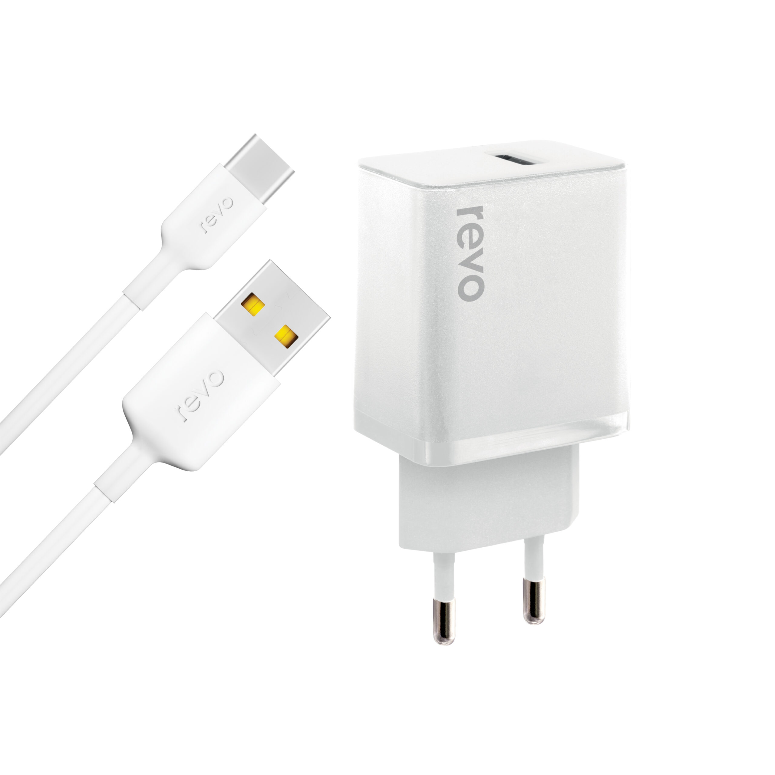 Pack Chargeur Secteur 12W & Câble USB-C Revo RA02C – Efficacité et Robustesse