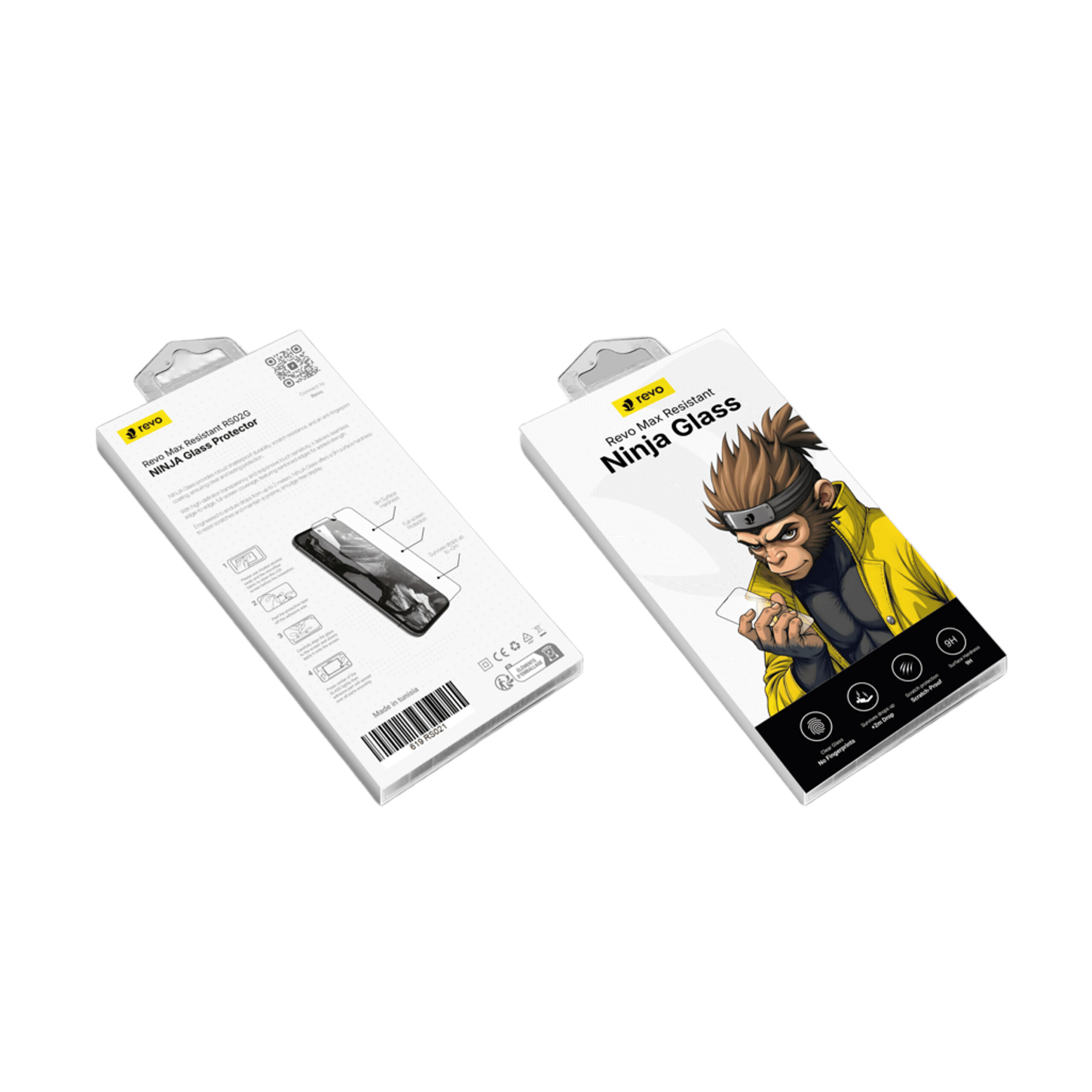 Protection Écran Revo RS02 Max Resistant Ninja Glass – Armure de Protection 9H & Finition Invisible