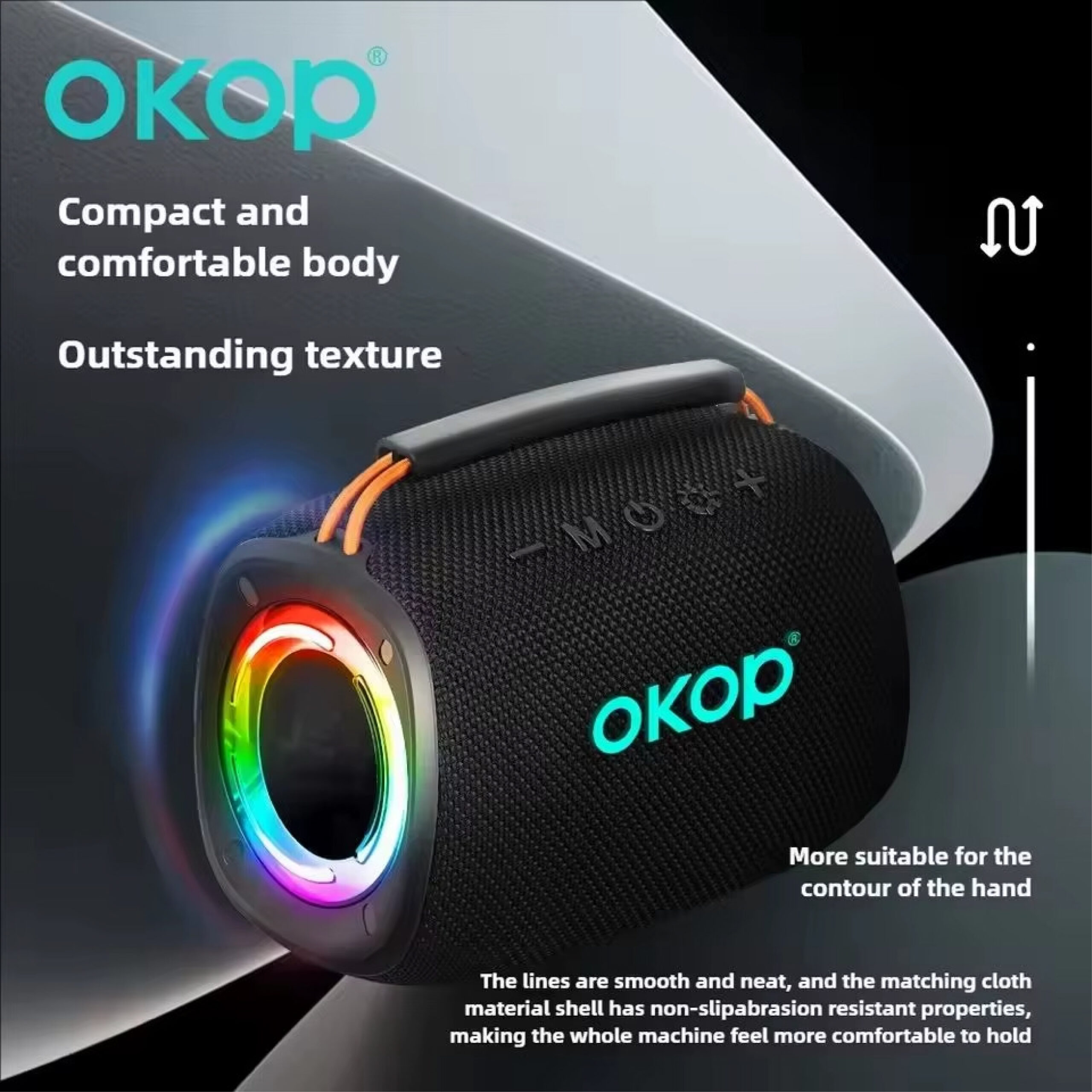 Enceinte Bluetooth Portable OKOP KP-815 30w Waterproof (étanche) – Image 2