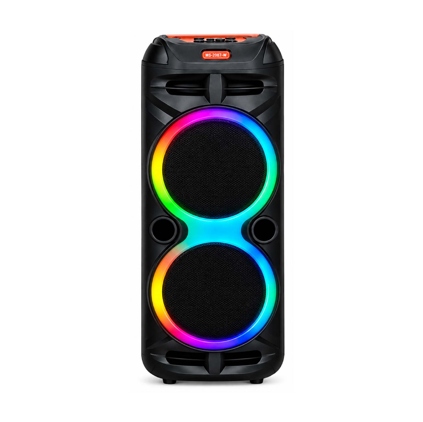 Enceinte Bluetooth Portable MS-2087BT-W Double 8" 24W TWS RGB avec Micro Sans Fil