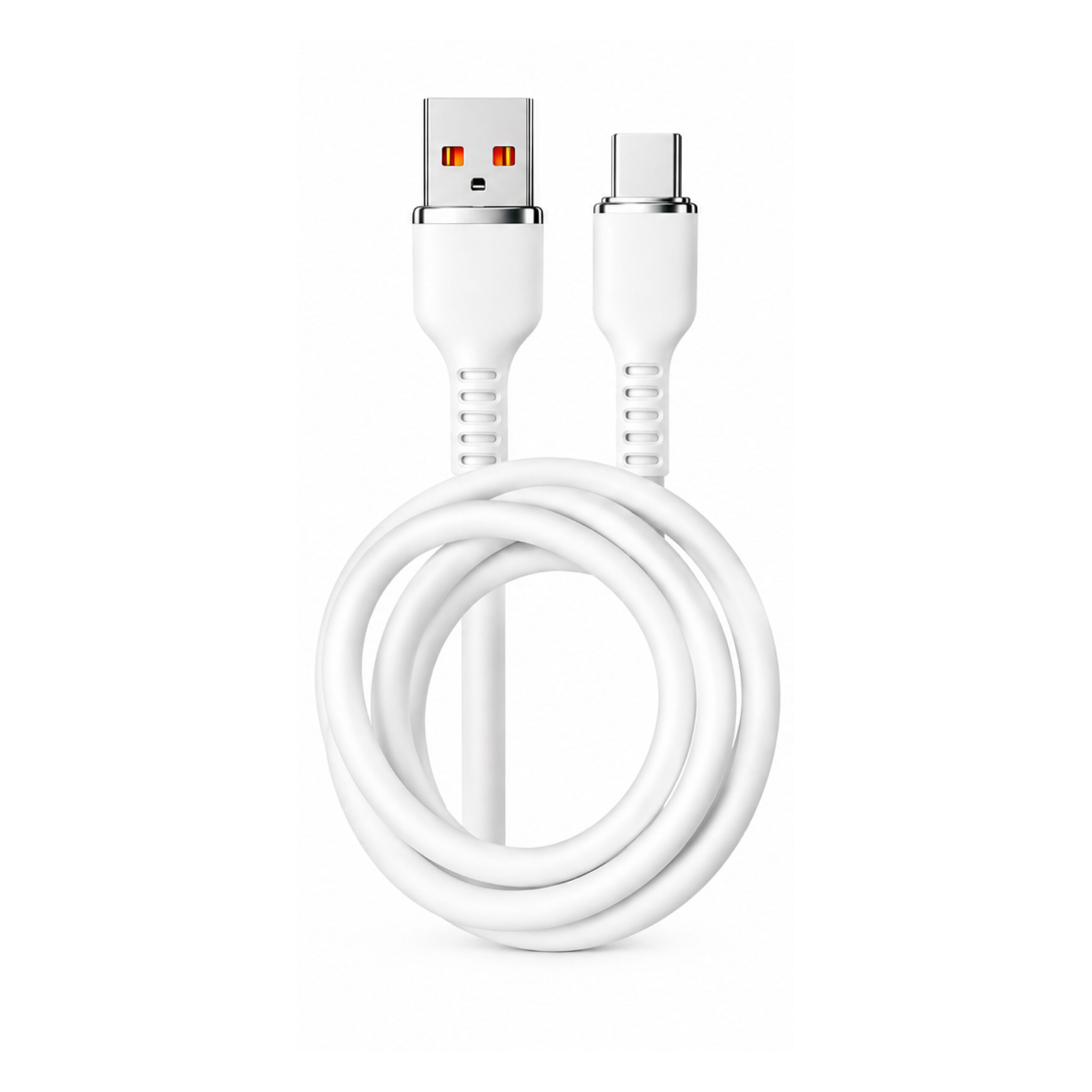 Câble Silicone USB-A vers USB-C OKOP KP-307C – 6A Charge & Data 1m