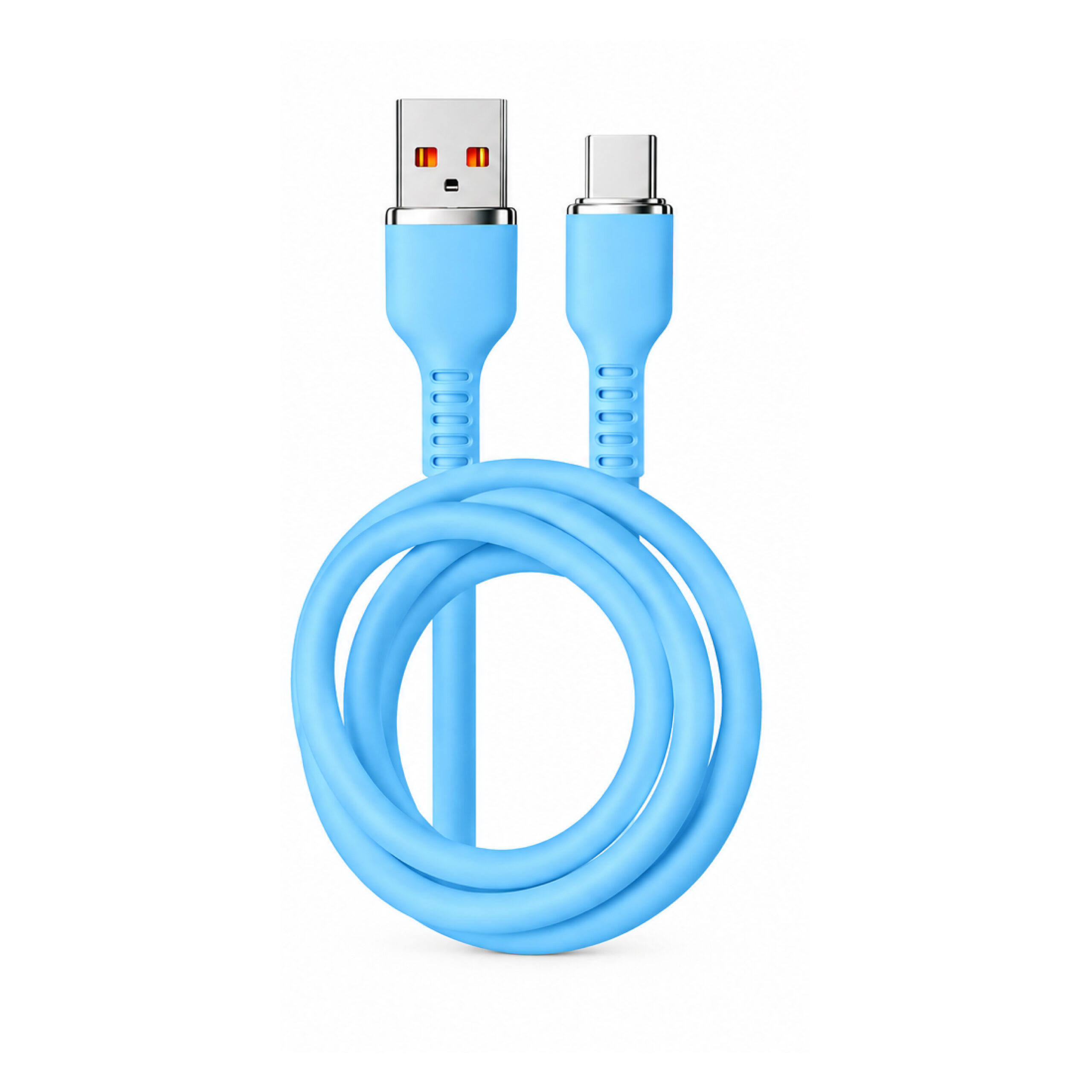 Câble Silicone USB-A vers USB-C OKOP KP-307C – 6A Charge & Data 1m – Image 2