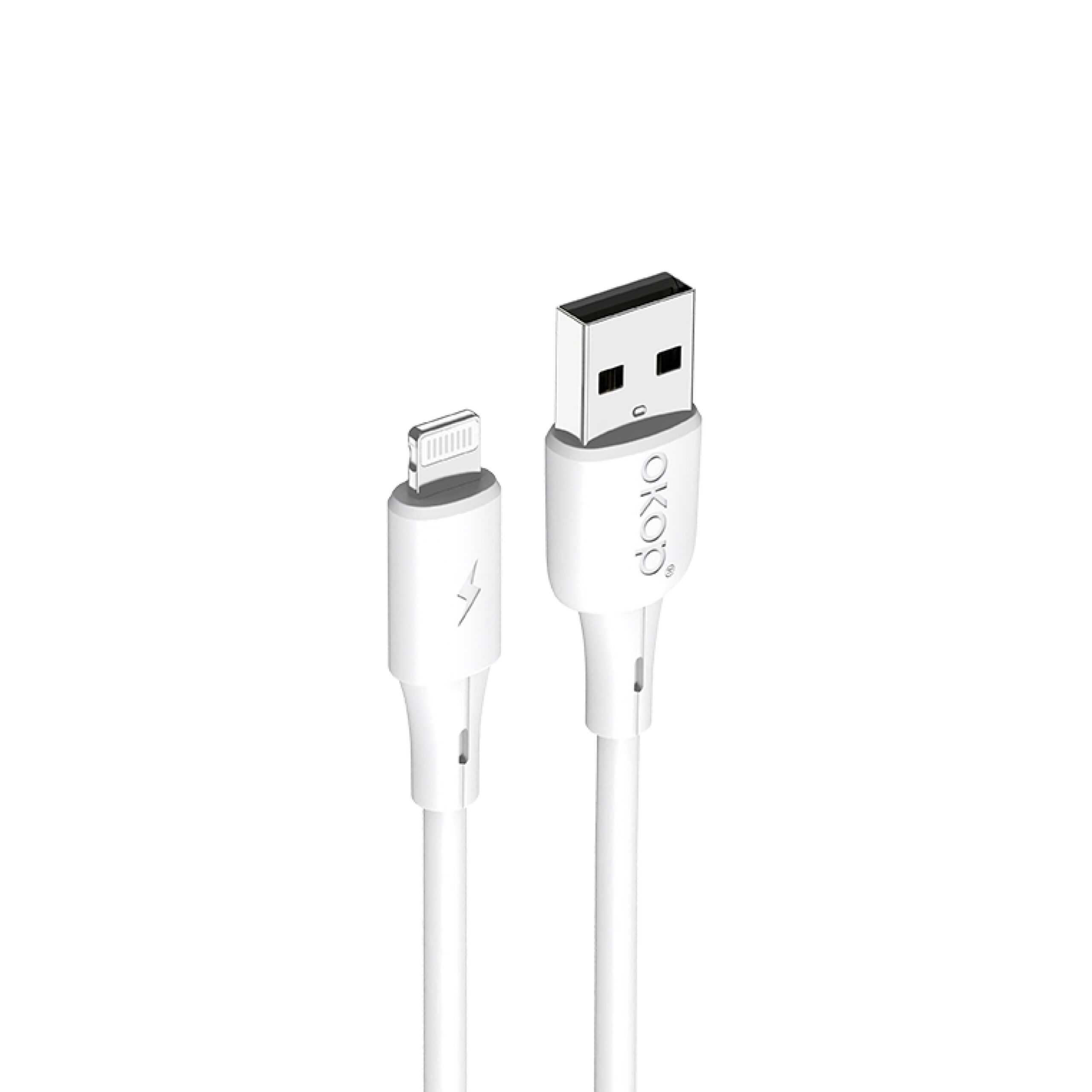 Câble USB-A vers Lightning OKOP KP-320P – High-Speed Data 66W