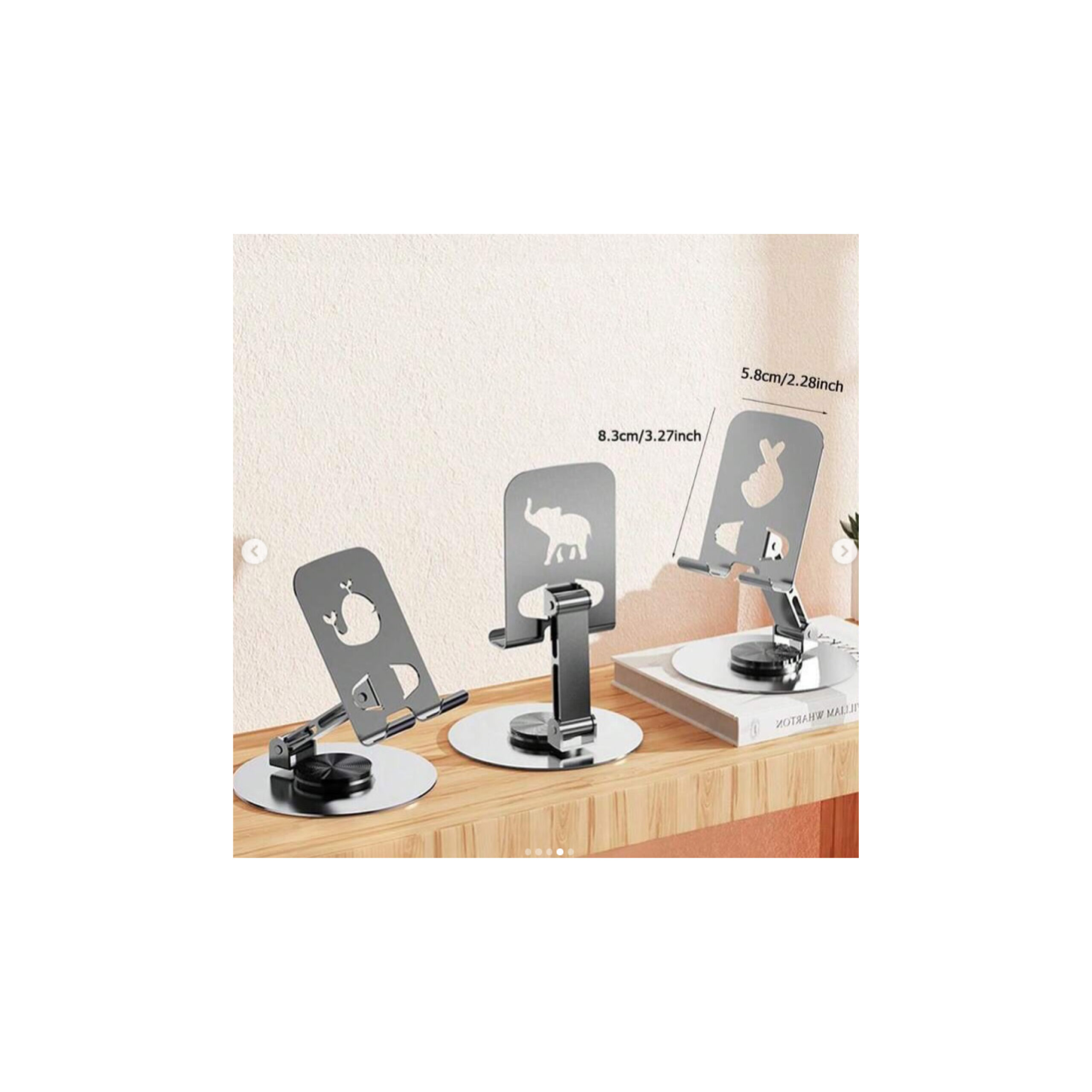 Support de Bureau pour Smartphone et Tablette OKOP KP-934 – Pliable 720° – Image 2