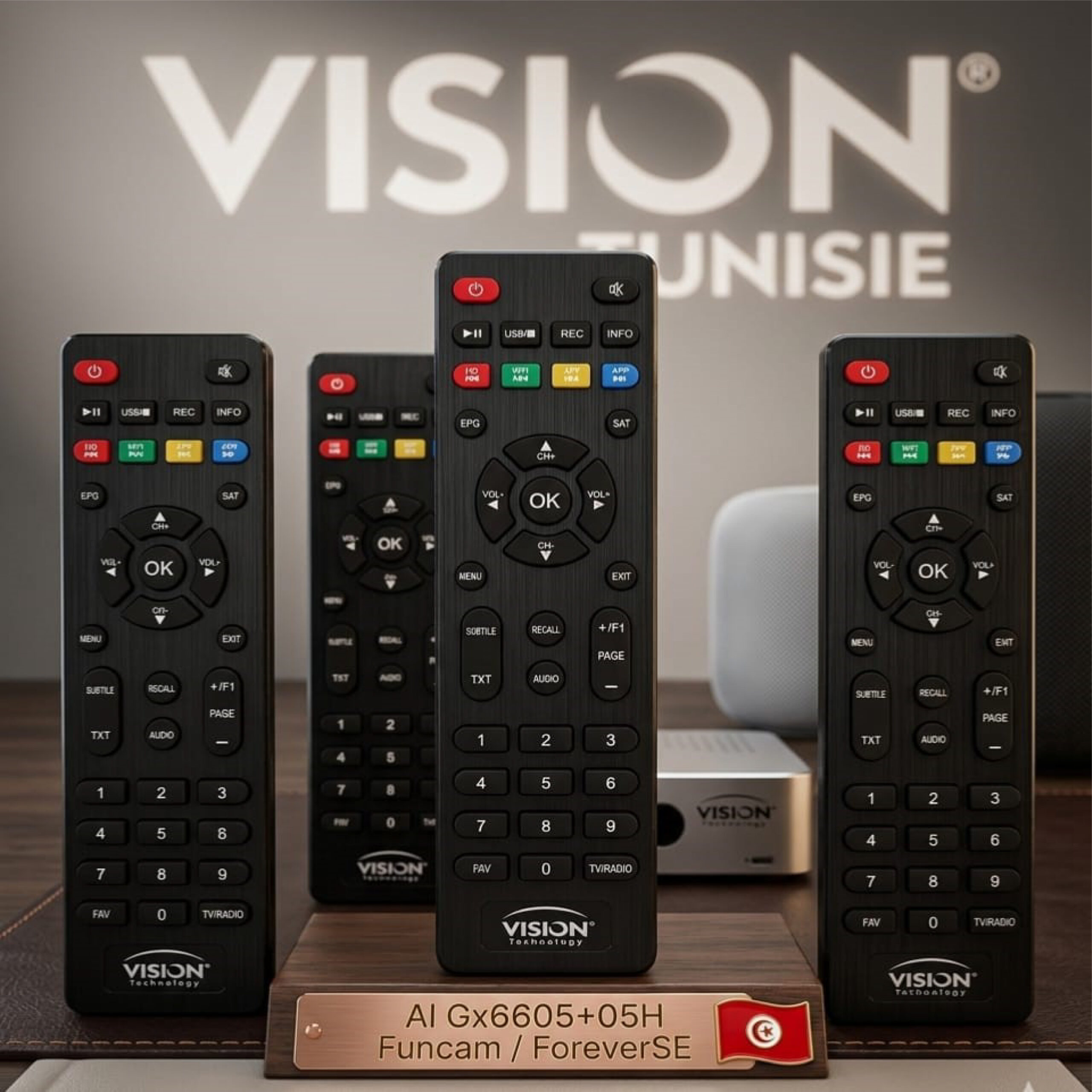 Télécommande pour Récepteurs Vision 4040/5050/9090/2090/2070 – Image 2