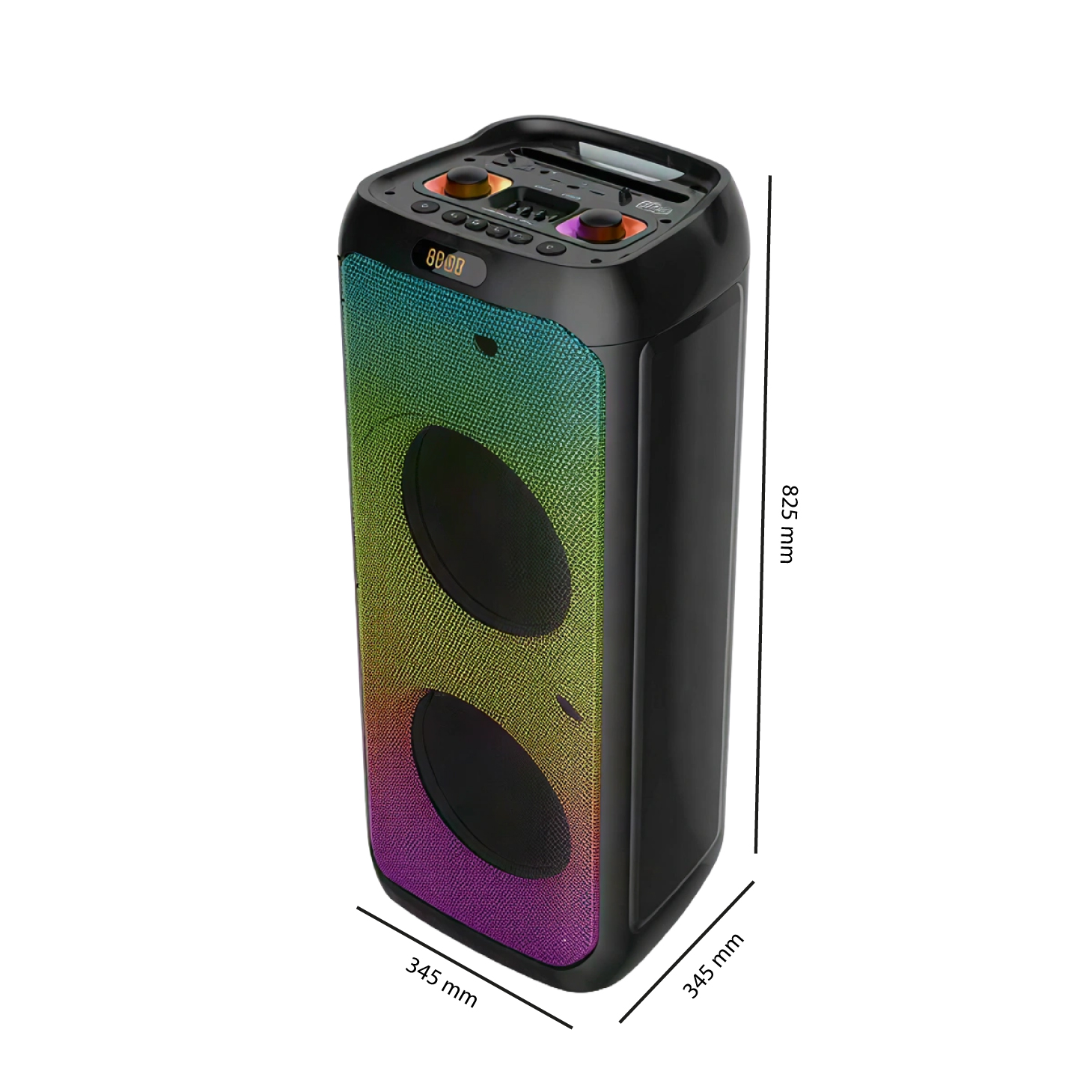 Enceinte Bluetooth SING-E ZQS10208 50W × 2 avec 2 Microphones Sans Fil – Image 2